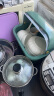 品喻（PINYU）【中号】碗筷收纳盒 碗柜沥水碗架带盖碗筷餐具收纳盒碗碟架 绿 实拍图