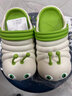 小鹿米利儿童洞洞鞋 夏季新款毛毛虫可爱卡通透气软底宝宝凉拖鞋 苹果绿 17 【170】鞋内长16.5CM建议脚长16C 实拍图