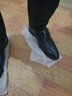 觅艳男士商务正装内增高皮鞋男透气韩版真皮休闲英伦男鞋子青年结婚鞋 黑色（平跟款） 41 实拍图