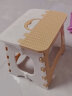 Boelter塑料折叠凳子可折叠小椅子便携式小凳子马扎塑料凳子换鞋凳 【中号】高20厘米 米白 晒单实拍图