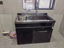 景天新品升级Q8集成水槽洗碗机一体机消毒水触媒果蔬洗尺寸可选个性定制储物柜净水12套大容量家用 1050双槽+松下洗碗机+水触媒+储物柜 实拍图