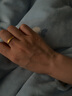 中国黄金（CHINA GOLD）足金999古法婚庆福字活口情侣对戒送女友老婆老公七夕情人节礼物 男戒 净金重约5g 实拍图