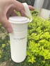 沃普保温杯女生高颜值简约高档水杯男士便携过滤泡茶车载学生杯子 450ml白色 实拍图