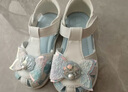 巴拉巴拉宝宝稳步鞋女童公主鞋包头凉鞋防滑护脚夏季婴儿鞋魔术贴 白蓝色调00318 22 实拍图
