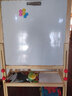 七巧板（Tangram）实木儿童画板双面磁性小黑板支架式家用教学小学生宝宝画画写字板 环保清漆136cm款 标准无尘礼包+5米画纸 实拍图