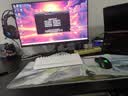 耐家（Naijia）电脑桌台式电竞桌椅套装简易卧室桌子工作台办公桌书桌学习写字桌 【升级带层架】黑色160*60cm单桌 实拍图