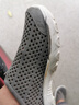 漂步凉鞋男士夏镂空透气塑料网鞋时尚休闲防滑软底涉水驾车沙滩洞洞鞋 深灰色 39 实拍图