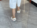 巴布豆儿童拖鞋女童夏天男童宝宝凉鞋婴幼儿室内防滑家居凉鞋沙滩洞洞鞋 米白311-1 20 内长14.5cm 适合脚长13.5-14cm 实拍图