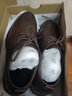 海澜之家HLA皮鞋男士商务休闲秋冬正装德比鞋子男H334/H220 棕色加绒38 实拍图