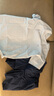 蕉内王一博同款3系纯棉睡衣男女士100%棉情侣家居服短袖短裤套装夏季 【短裤款素色-男】冰岛蓝 S 实拍图