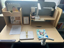 思鹿法国silux儿童学习写字桌家用可升降课桌椅小户型学生实木书桌 灰1.2m陪读带06书柜+脚踏追背椅 实拍图