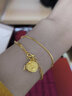 菜百首饰黄金吊坠 足金 3D生肖龙 吉祥龙牌圆形吊坠 本命年 计价 HJ（亿） 黄金吊坠/项坠（不含链） 约1.25g 实拍图