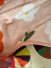 京东京造fafa毯 810g法兰绒空调毯ins风印花毯沙发午睡盖毯 粉色150x200cm 实拍图
