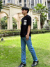 Calvin KleinJeans四季款男士休闲通勤简约ck合体版微弹洗水牛仔裤J325694 1AA-牛仔浅蓝 32 实拍图