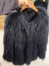 傲列2024秋冬轻奢品质貉子毛双面编织皮草女中长减龄狐狸毛毛外套大衣 黑色 均码 实拍图