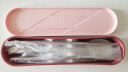 美厨（maxcook）316L不锈钢筷子勺子餐具套装 便携式筷勺三件套 北欧粉MCK5145 晒单实拍图