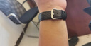 istrap真皮表带男女士牛皮表链适用天梭力洛克1853浪琴天王dw精工西铁城卡西欧海鸥飞亚达阿玛尼手表带 黑色同色线丨黑色针扣 20mm 实拍图