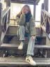 CAMILA KSENIA爆款德训鞋女士2026年新款运动鞋子百搭小白鞋透气阿甘鞋休闲板鞋 蓝色 37 实拍图