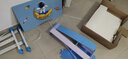 optalent儿童学习桌书桌小学生写字桌台男女孩子课桌椅套装简约组合可升降 勤学天空蓝70cm桌面/护眼灯/矫姿器/多分区收纳 实拍图