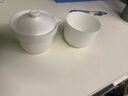 便携式小包陶瓷快客杯一壶一杯二杯三杯两杯旅行茶具套装德化白瓷功夫茶具茶壶带过滤泡茶杯单人定制logo 一壶一杯-白盖 实拍图