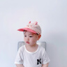 贝娜茜儿童防晒帽夏季婴儿帽子遮阳帽男童女童鸭舌帽6-12个月速干棒球帽 小兔兔-粉色 8个月-5岁（45.5-52.5CM） 晒单实拍图
