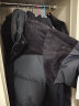 杰克·琼斯（JACK&JONES）冬季新款男士时尚休闲百搭上衣字母刺绣立领拼色羽绒服外套男装 黑色-E40 175/96A/M 实拍图