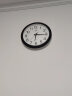 康巴丝（Compas）挂钟 客厅钟表挂墙 现代石英钟日历时钟创意挂表3128 黑白 实拍图