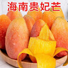 集南鲜 攀枝花凯特芒果 现摘热带新鲜生鲜水果整箱青黄皮大芒果 净重9斤优选果 400g起 实拍图