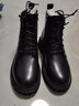 回力马丁靴男靴中高帮男鞋秋冬新款大黄靴厚底防水英伦复古工装靴子男 黑色 / 升级款 42 实拍图