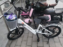 凤凰（Phoenix）电动自行车成人男女士锂电池电动车新国标小型助力电瓶车电单车 L3米白【单速】20寸一体轮 15AH电动续航45公里 实拍图