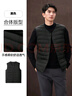 海澜之家（HLA）羽绒马甲男款轻商务经典系列保暖马甲男冬季 黑色11 M 170/88A 推荐120~140斤 实拍图