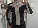 MOTO-BOY骑行服男摩托车衣服冬赛车机车服套装骑行裤防风防水防摔摩旅四季 J07上衣白灰 M 实拍图