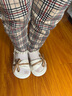 茨语（ciyu）童鞋女童凉鞋2025夏季新款女宝露趾可爱蝴蝶结公主凉鞋软底沙滩鞋 956米白色 27 内长17.0cm（适合16.2cm脚长） 实拍图