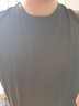凡客诚品（VANCL）T恤男夏季纯棉纯色体恤圆领上衣运动打底衫 黑色(短) 4XL  晒单实拍图
