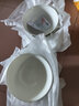 康琴（KANGQIN） 碗碟套装简约防烫高脚吃饭碗套装组合家用面碗菜盘家用陶瓷餐具 蓝蔚4.5英寸高脚碗10个装 实拍图