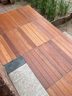 ANGEL DECK 户外阳台实木防腐木定制龙骨地板调节架空活动地板595*295*32mm 59.5*29.5*3.2cm地板（长宽厚） 实拍图