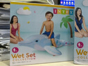 INTEX 58535海豚充气坐骑 游泳圈成人儿童充气玩具浮排浮床加厚水上 实拍图