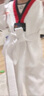 泰拳德古拉跆拳道服儿童成人训练服棉表演服品势竞技服教练服长袖道服 S码 实拍图