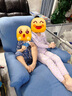 红豆儿童纯棉秋衣秋裤套装男女中大童秋冬低圆领保暖内衣A类棉毛衫套 H1M1187灰蓝小熊 110 实拍图