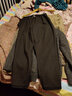子牧棉麻秋冬装 女韩版高腰显瘦萝卜裤宽松休闲哈伦裤0878 深灰色不加绒 XL (建议115-125斤) 实拍图