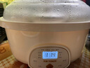 天际（TONZE）电炖锅 燕窝家用煲汤锅陶瓷砂锅煮粥神器 煲汤养生燕窝盅 煲粥蒸炖可预约定时隔水炖 奶油白 2.5升 2.5L 升级版 1锅5胆（ 1-6人） 带蒸笼 实拍图