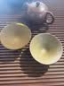 藏壶天下紫砂品茗杯精品功夫茶杯个人专用茶盏茶碗段泥粉浆心经斗笠主人杯 紫泥款 80ml 实拍图