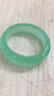 春龙玉手镯女款浅绿玉镯石英岩玉石手镯玉处理镯子送妈妈女友生日礼物 60mm 默认 实拍图