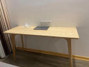 北欧实木书桌台式电脑桌家用靠墙长条桌简约现代小户型双人桌 松木200*50*75*3CM 晒单实拍图