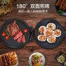 美的（Midea）电饼铛家庭用加深双面加热煎烤机烙饼锅三明治早餐机蛋饼机30cm大尺寸煎饼烤肉锅 电饼档JHN30F 实拍图