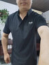 JEEP吉普短袖复古t恤男夏季冰丝POLO打底衫宽松透气翻领衣服团购定制 黑色 2XL【建议145-160斤】 实拍图