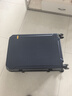 欧遥行李箱男铝框密码拉杆箱子韩版潮流大容量可登机女旅行皮箱次日达 蓝色【黑框款-升级带充电口】 28英寸 -出国旅游超大容量行李箱 实拍图