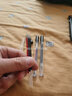三口 三色中性笔做笔记专用多色合一模块笔多功能彩色水笔文具做笔记手账笔0.5mm红黑蓝三色笔芯 6支装黑色笔芯 实拍图