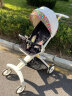 Baby VovoV9溜娃神器可坐可躺睡双向婴儿手推车轻便折叠高景观遛娃车 尊贵版 曼陀罗黑-第三代 实拍图