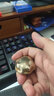 古铜官 金蟾手把件男士随身把玩实心青纯手工铜工艺品斑铜蟾蜍茶宠摆件 闭眼金蟾（配布袋） 实拍图